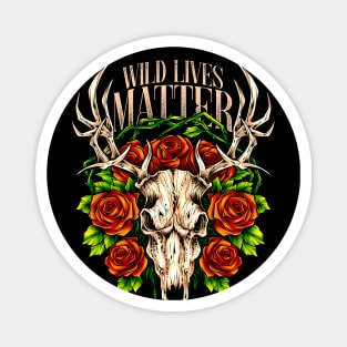 Wild Lives Matter, Deer skull Magnet